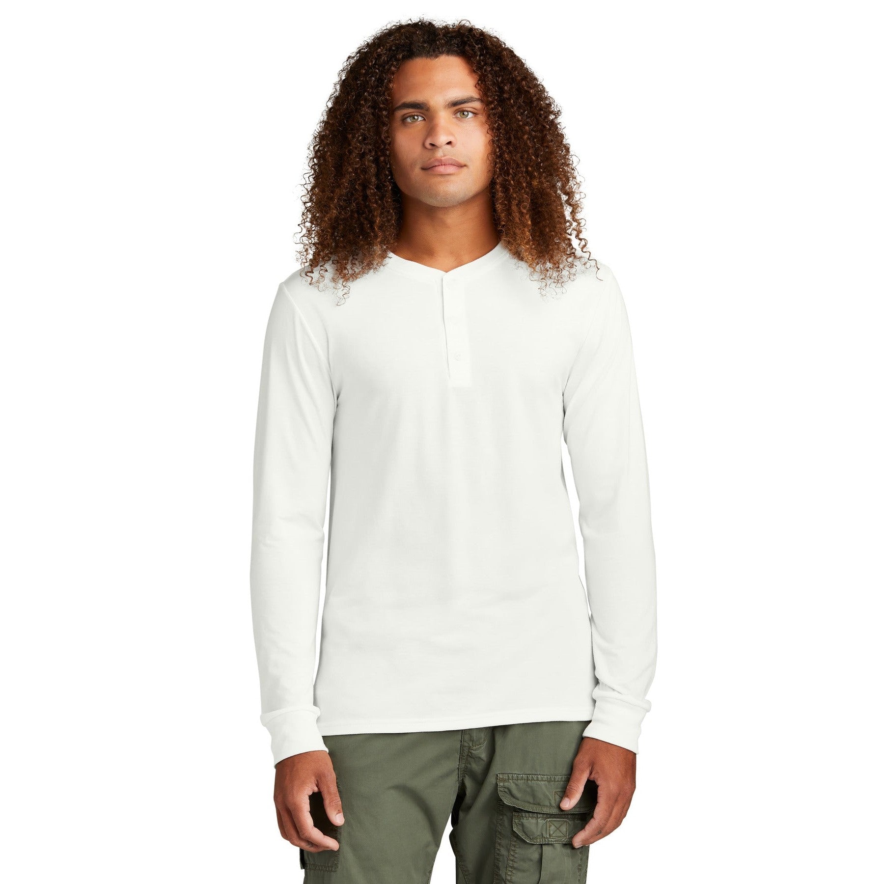 District-District® Perfect Tri® Long Sleeve Henley DT145-MedTech-4